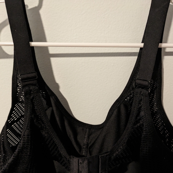 Glamorise Black No-Sweat Mesh Wirefree Sports Bra Size 40H - Picture 12 of 13